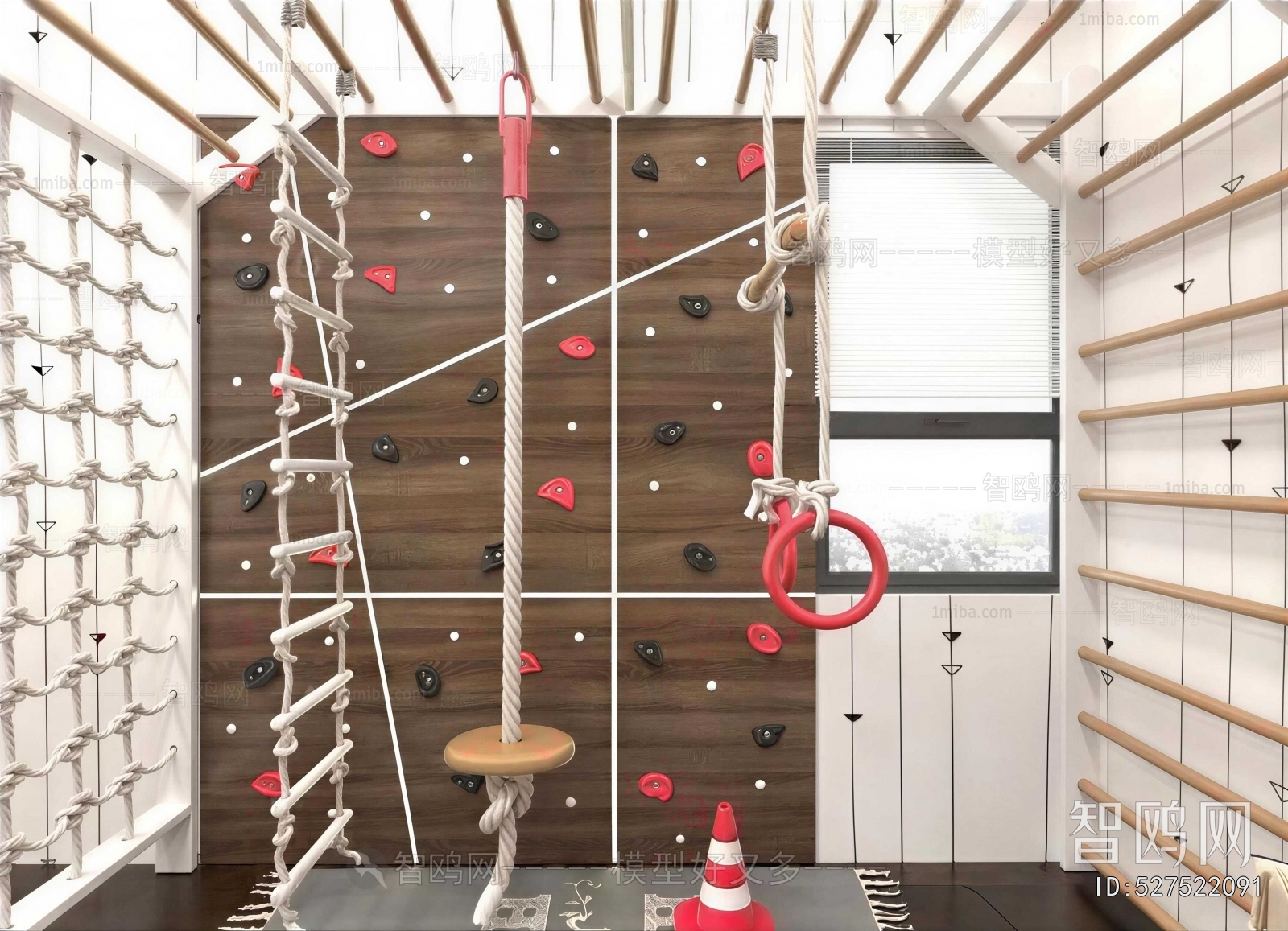 Industrial Style Children's Room Activity Room