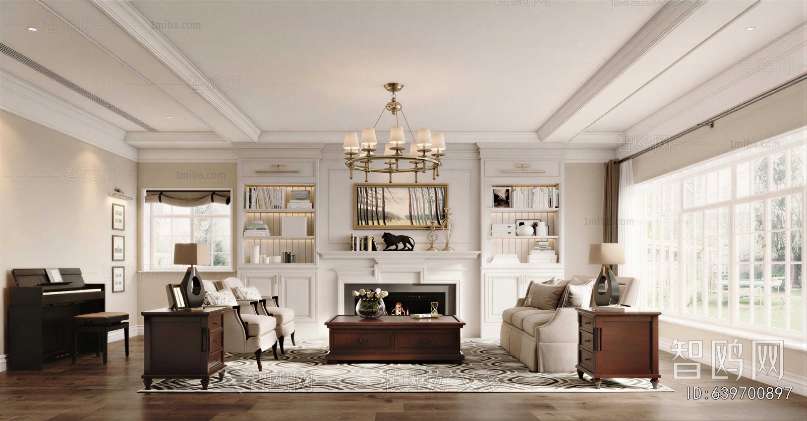 American Style A Living Room