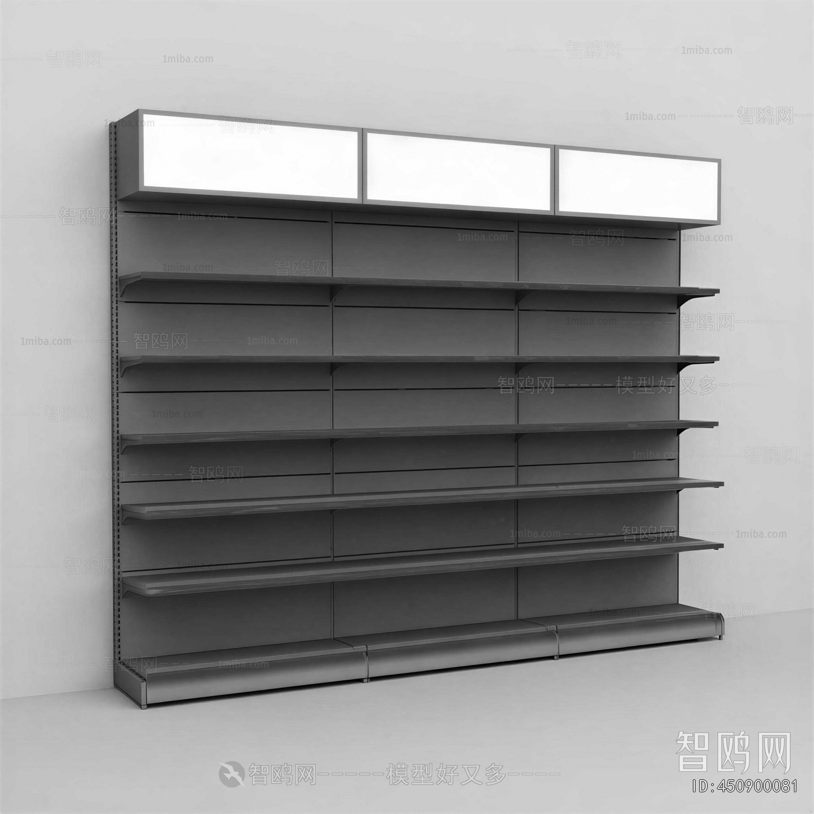 Modern Supermarket Shelf