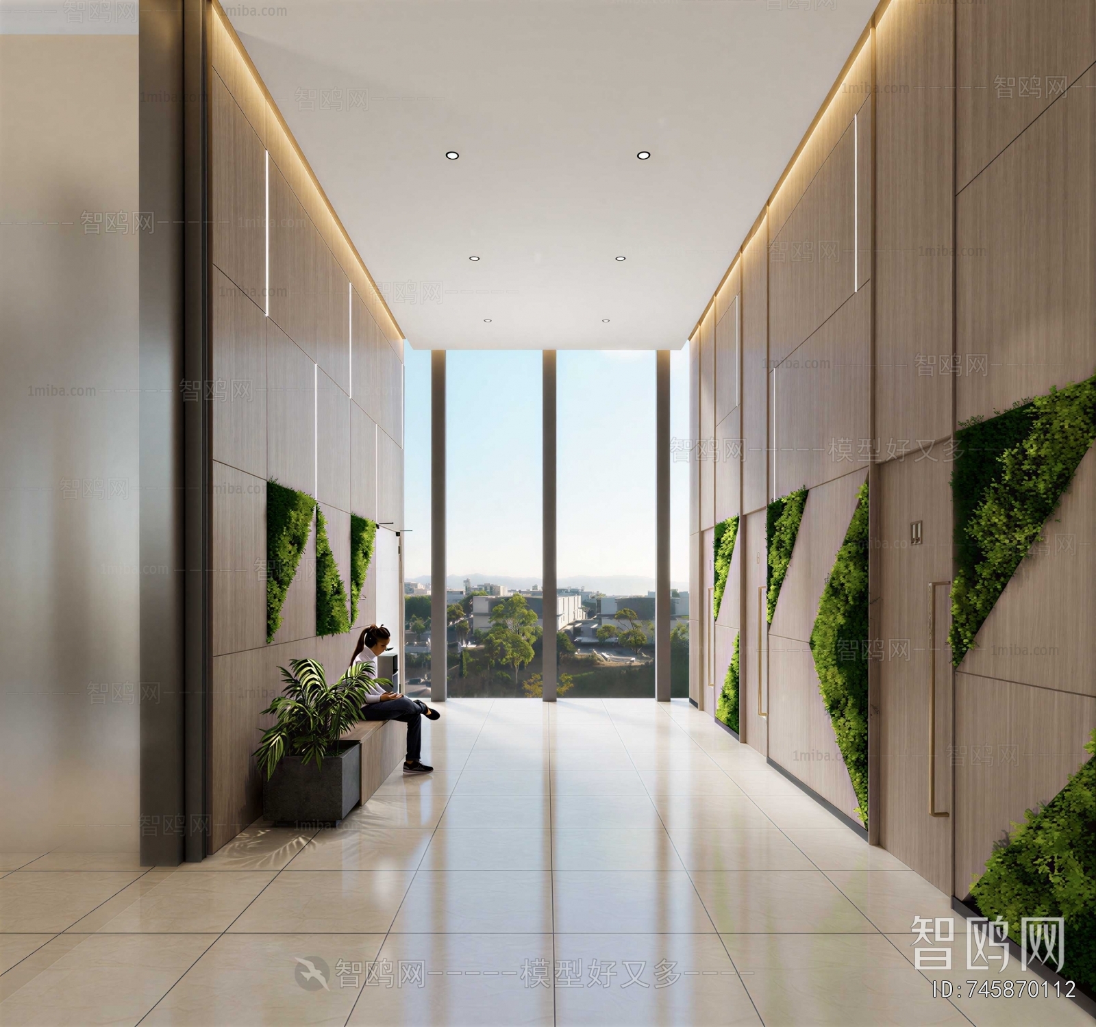 Modern Office Aisle