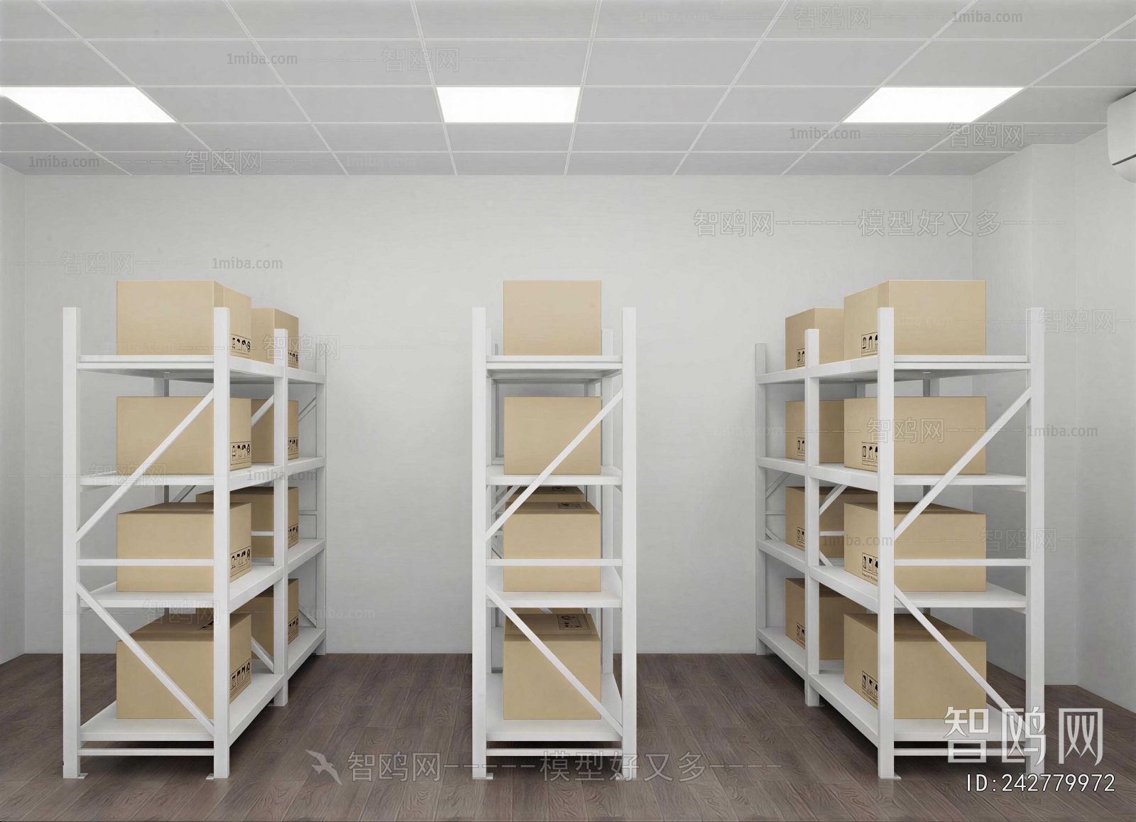 Modern Supermarket Shelf
