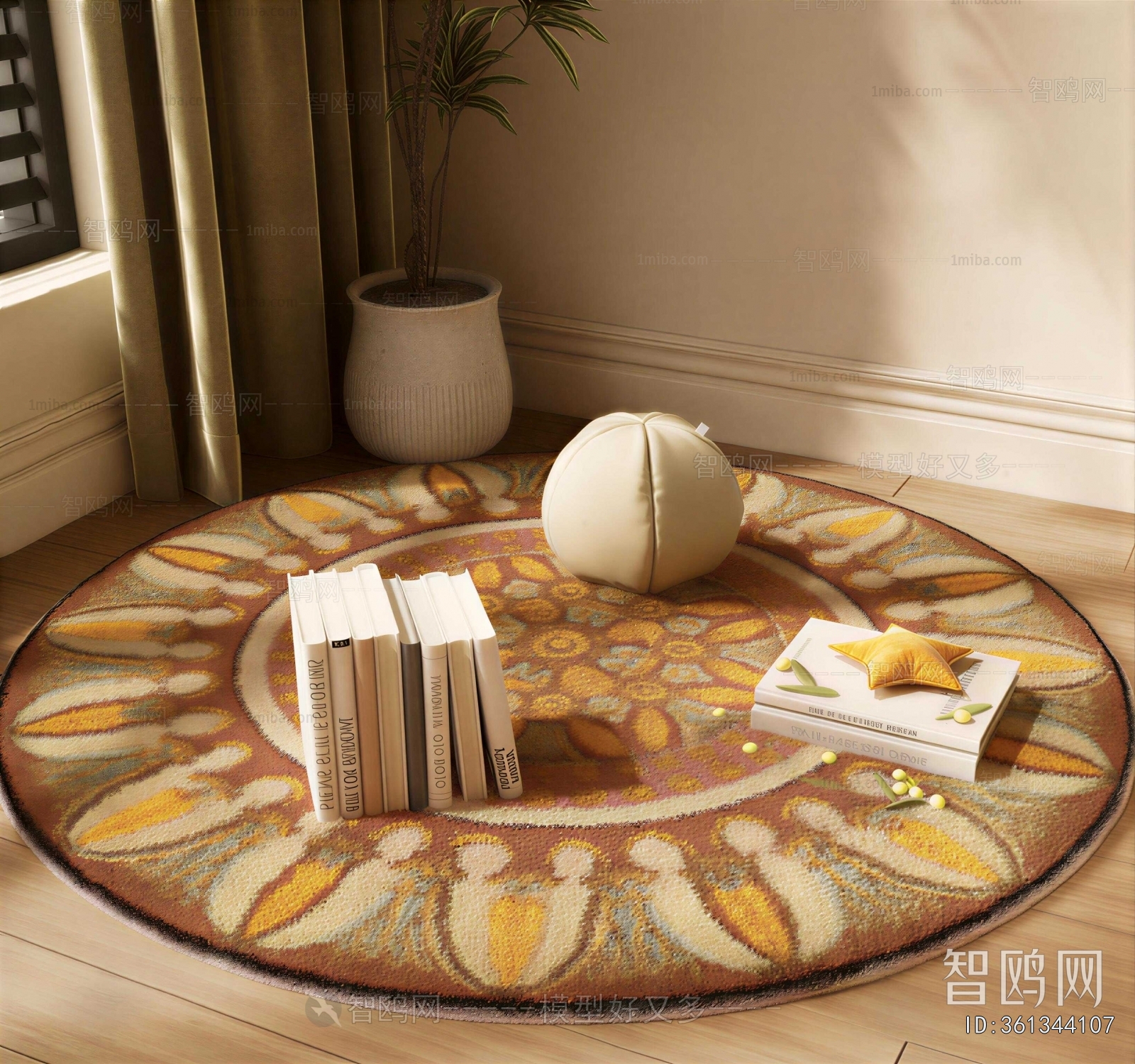 European Style Circular Carpet