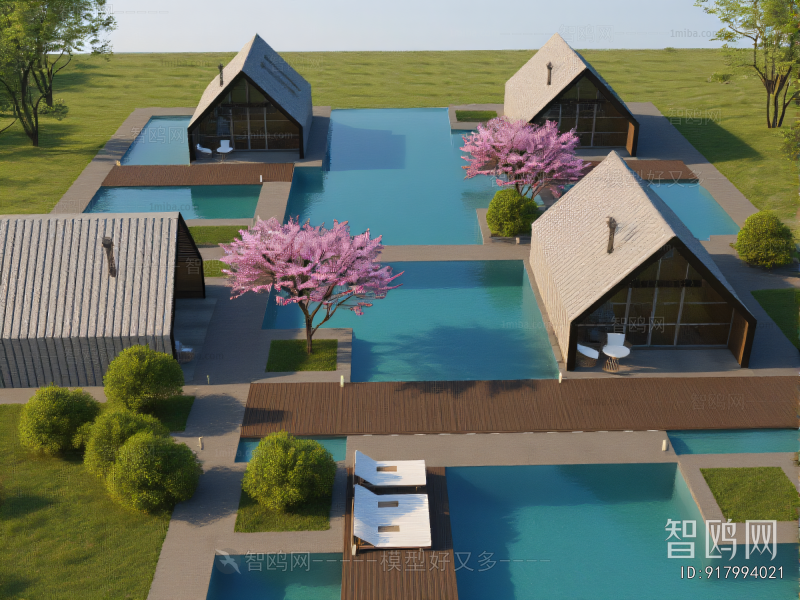 New Chinese Style Appearance Of Commercial Building