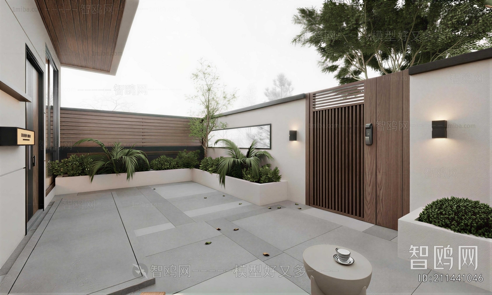 Modern Courtyard/landscape