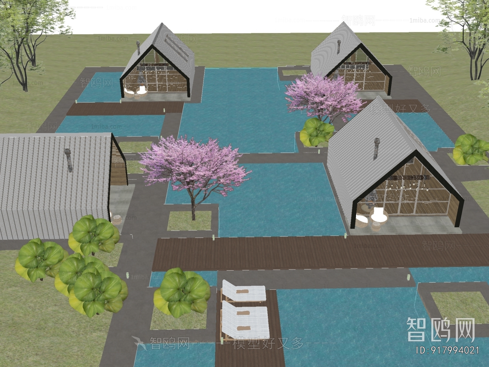 New Chinese Style Appearance Of Commercial Building