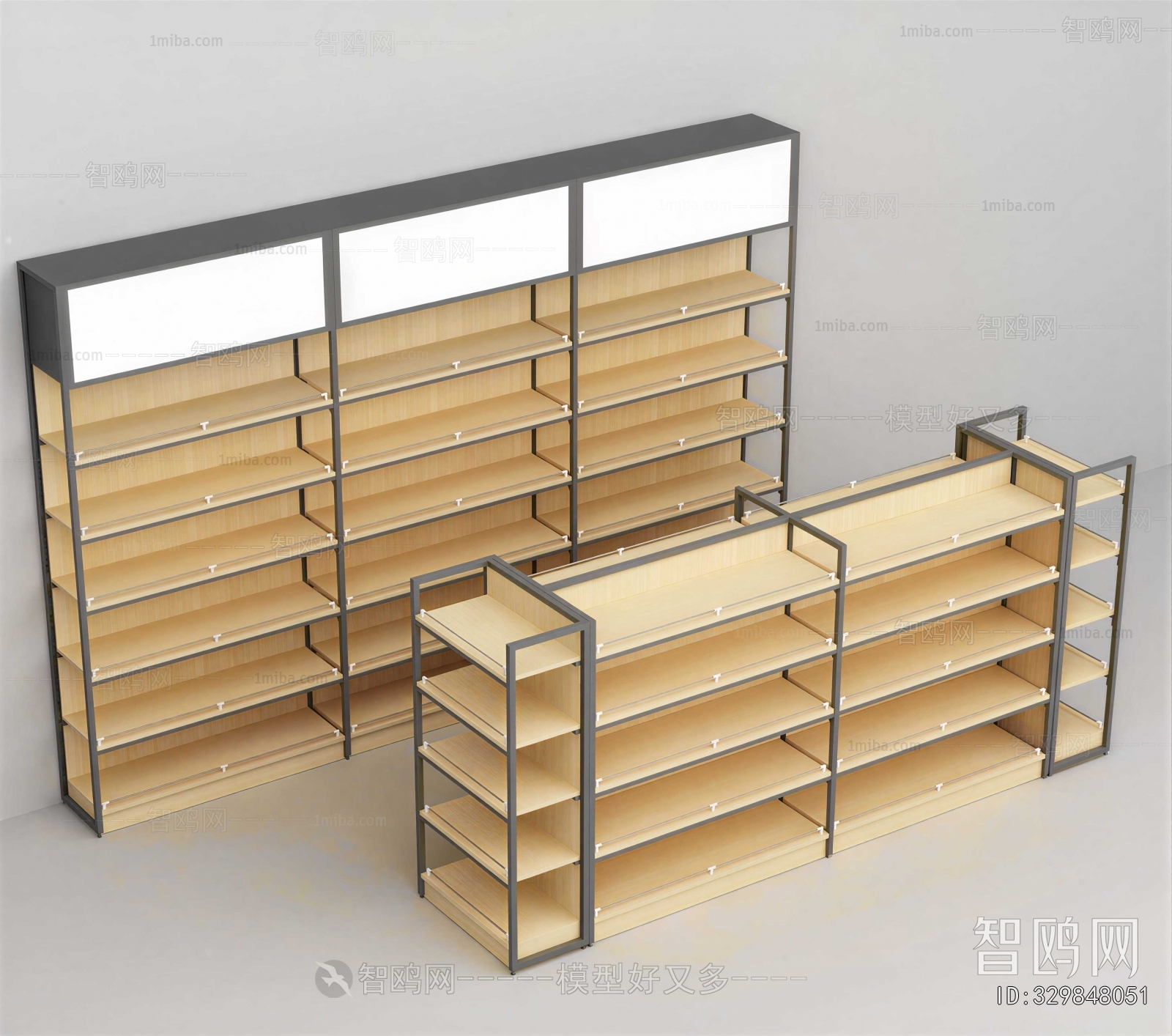 Modern Supermarket Shelf