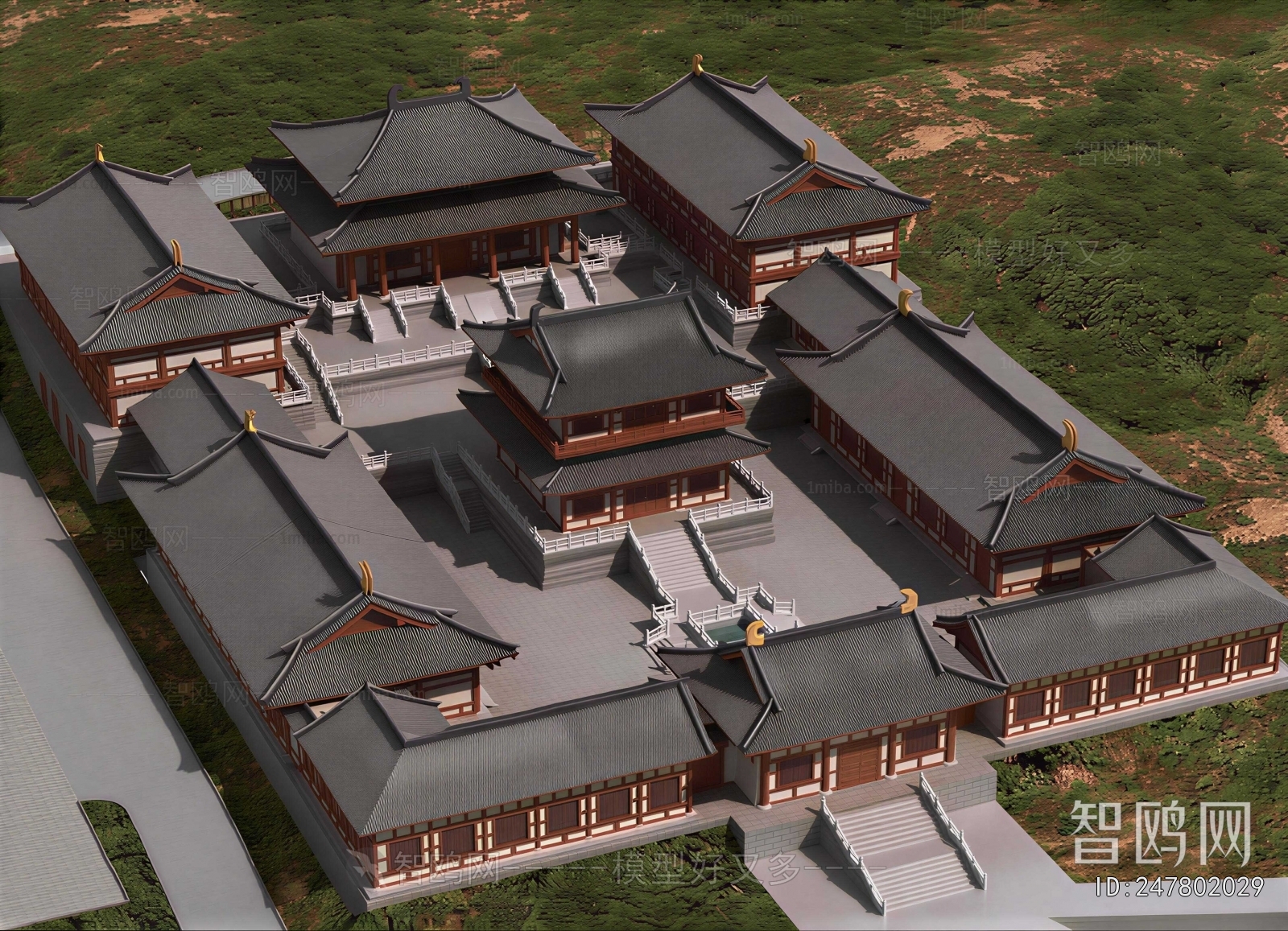 Chinese Style Ancient Architectural Buildings