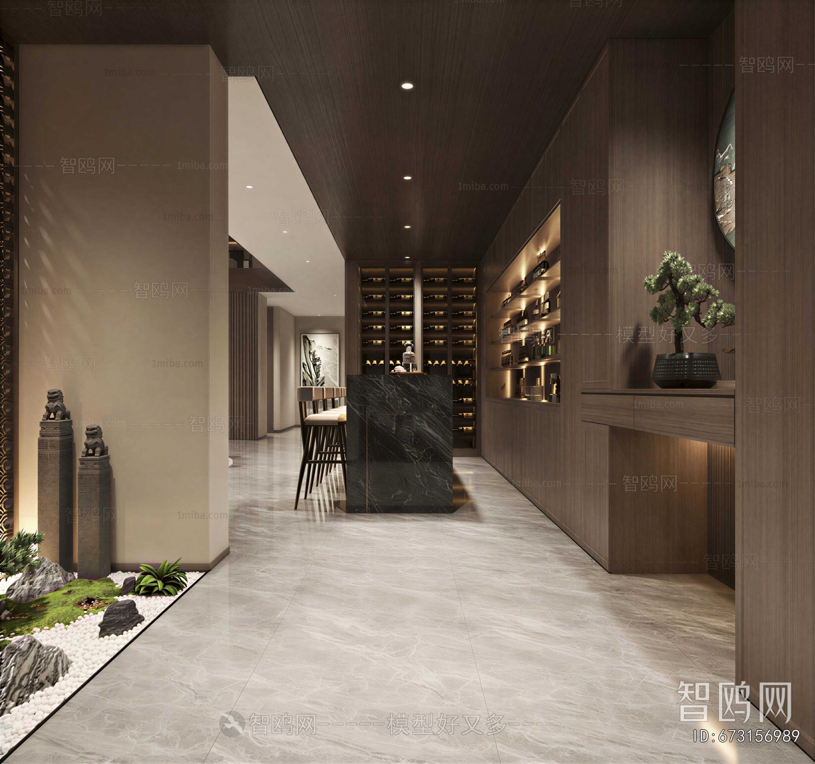 New Chinese Style Hallway