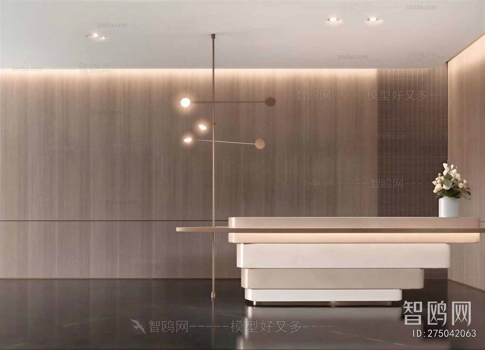 Modern Office Reception Desk