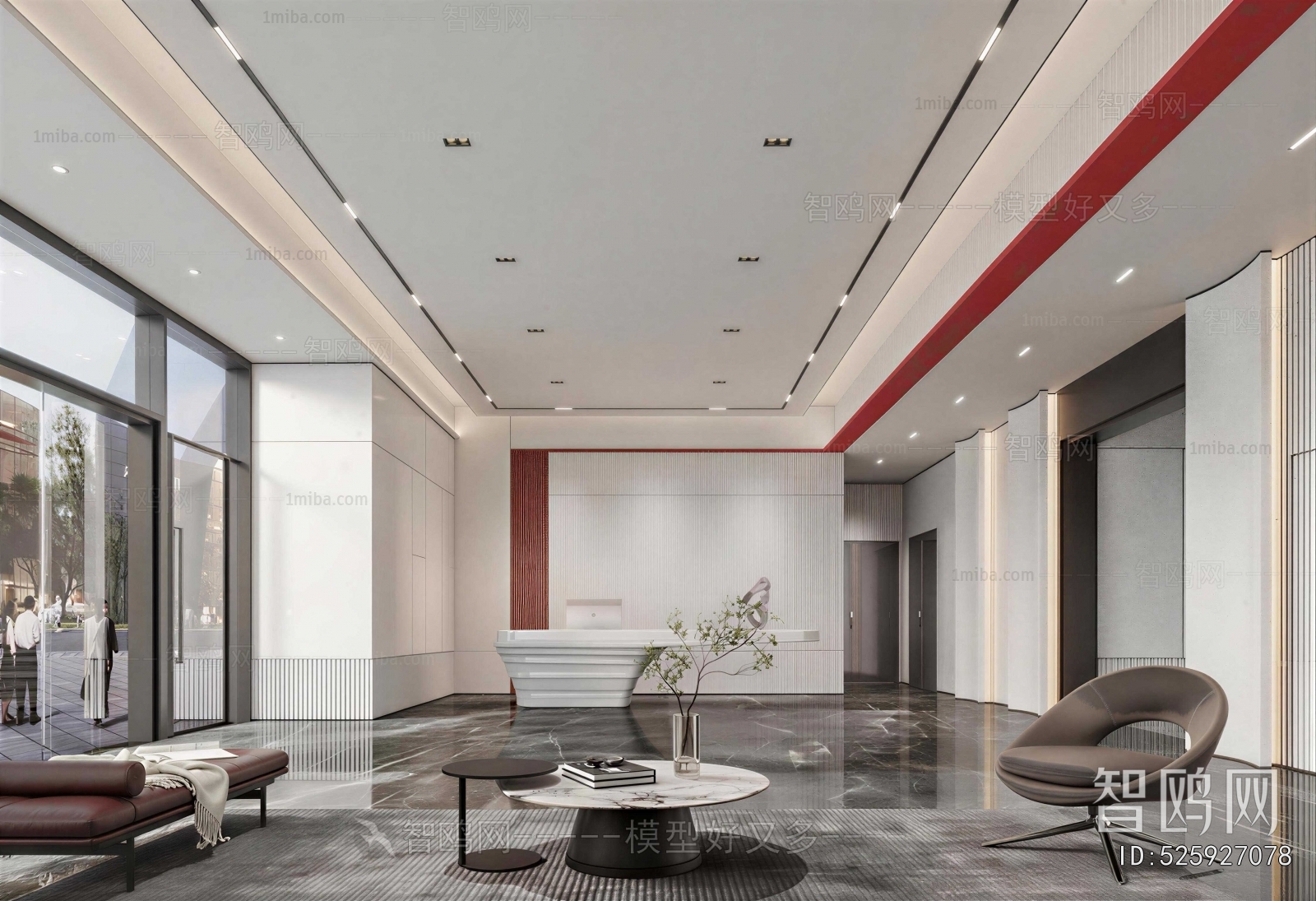 Modern Office Reception Desk