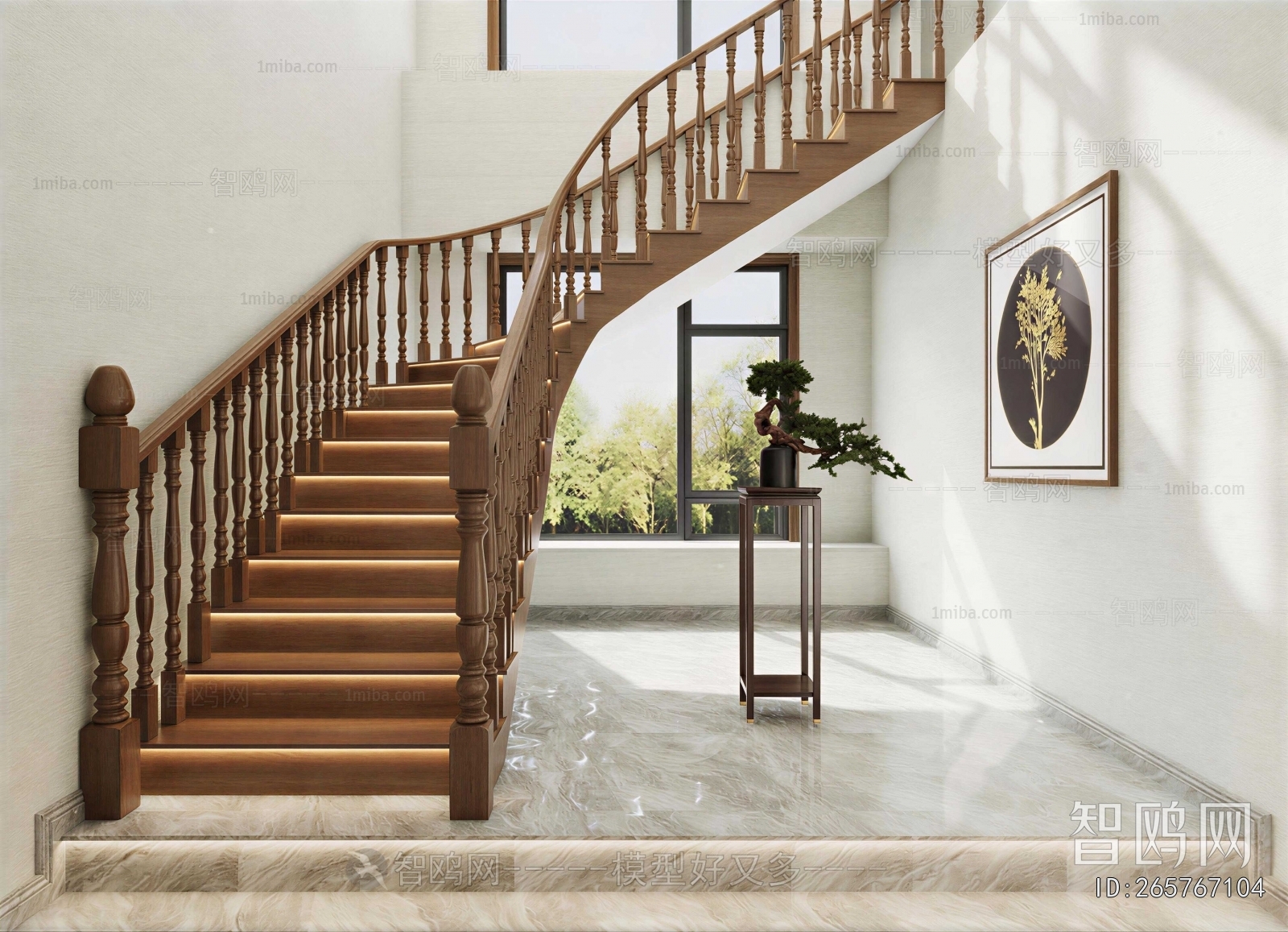 New Chinese Style Stairwell