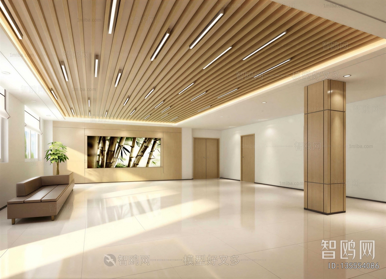 Modern Office Reception Desk