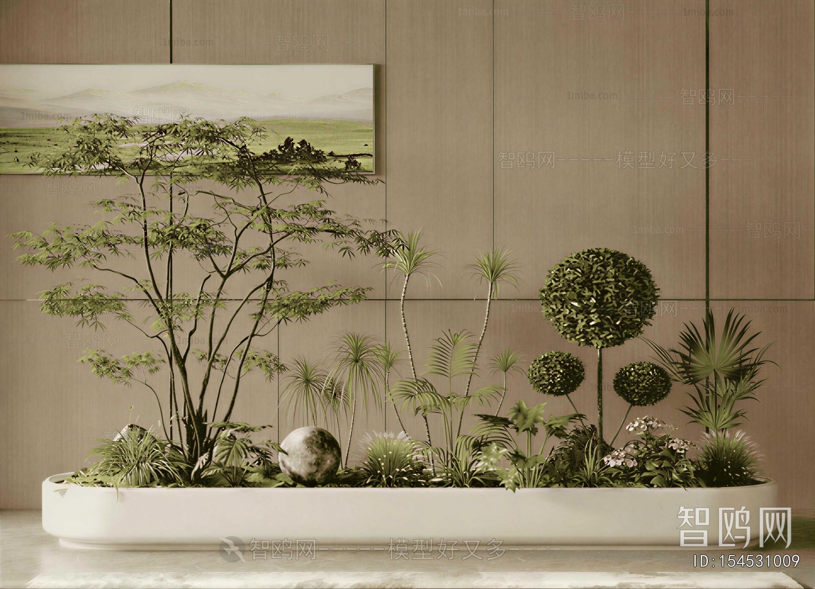 New Chinese Style Plant Landscaping