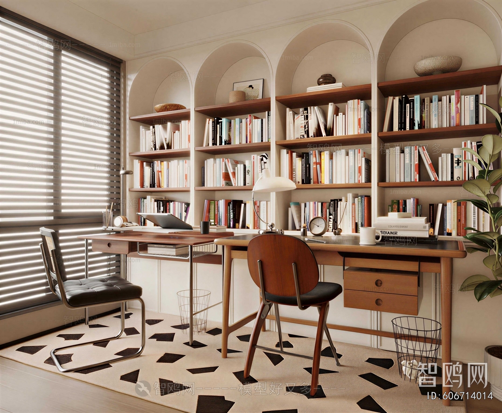 Retro Style Study Space
