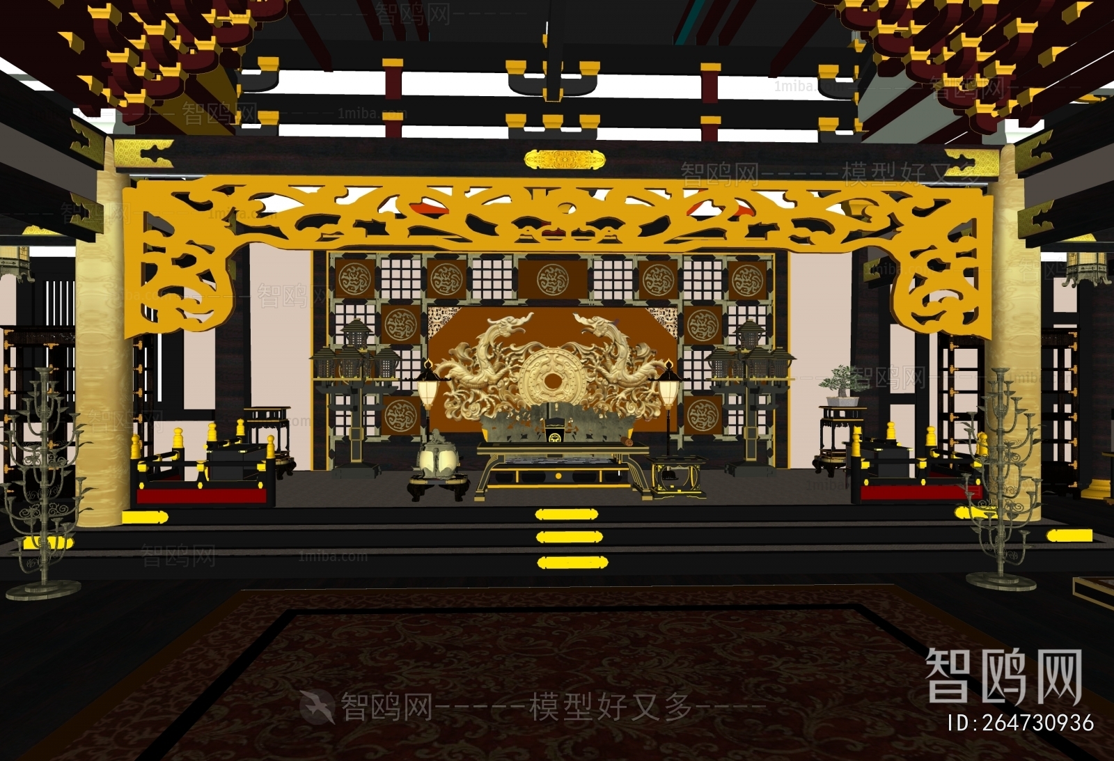Chinese Style Ancient Architectural Buildings