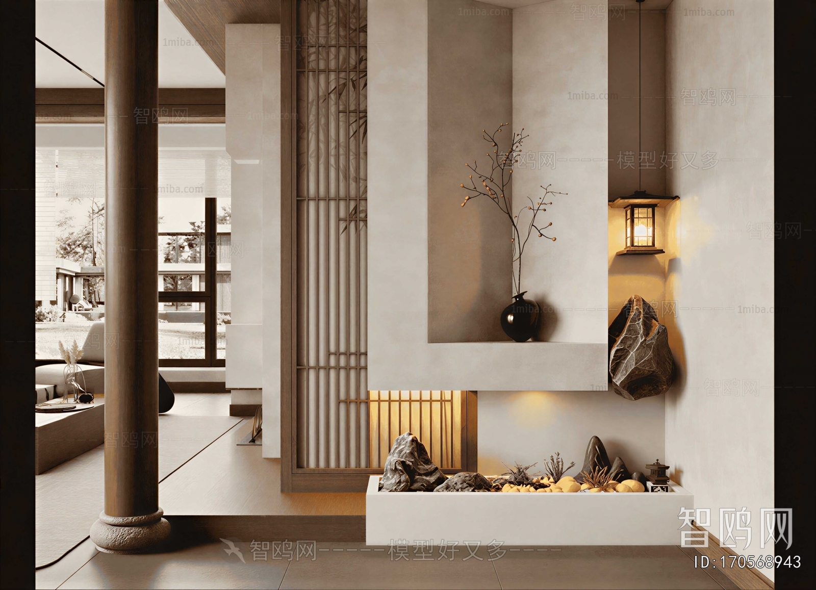 New Chinese Style Hallway