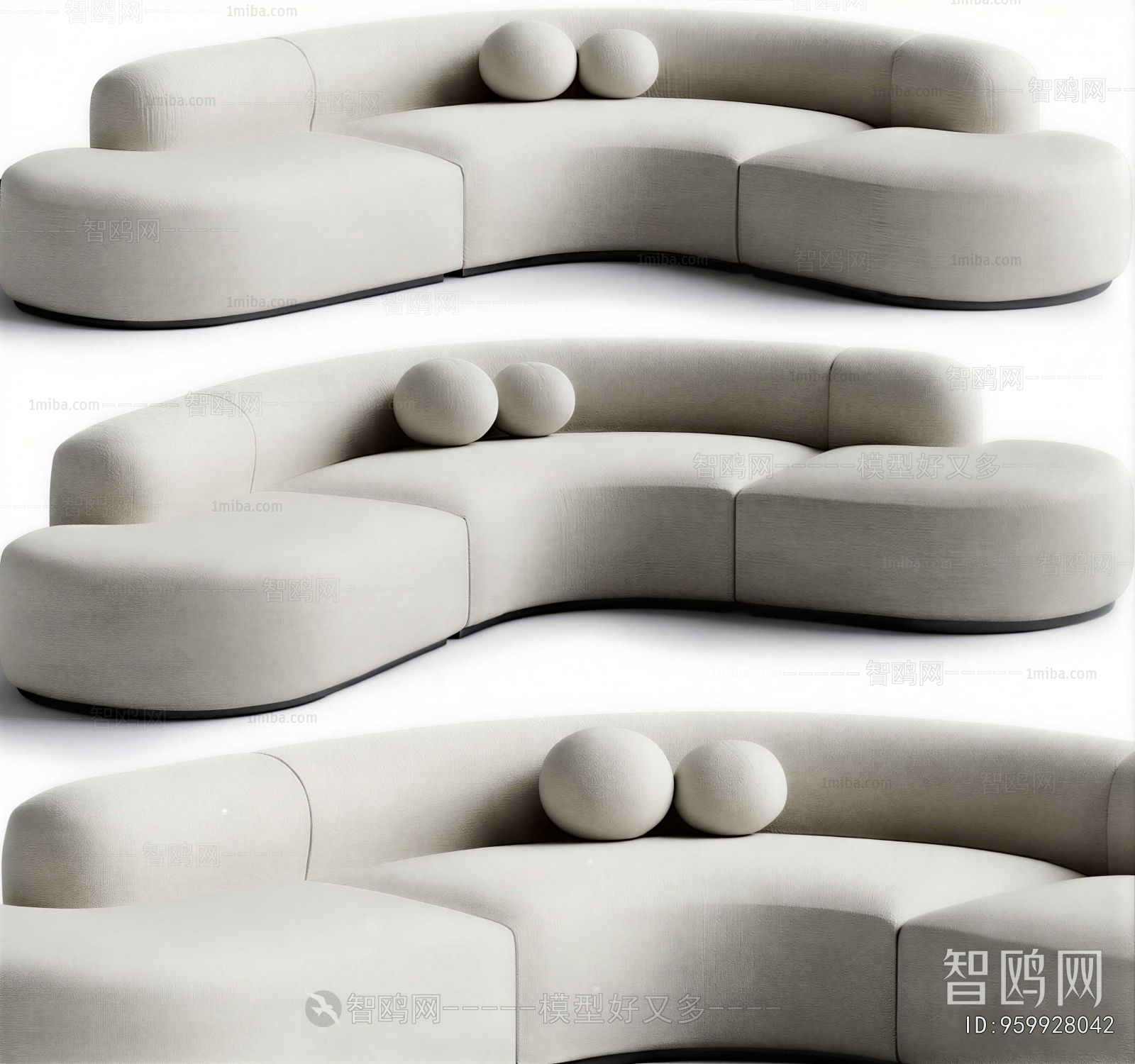 Modern Curved Sofa