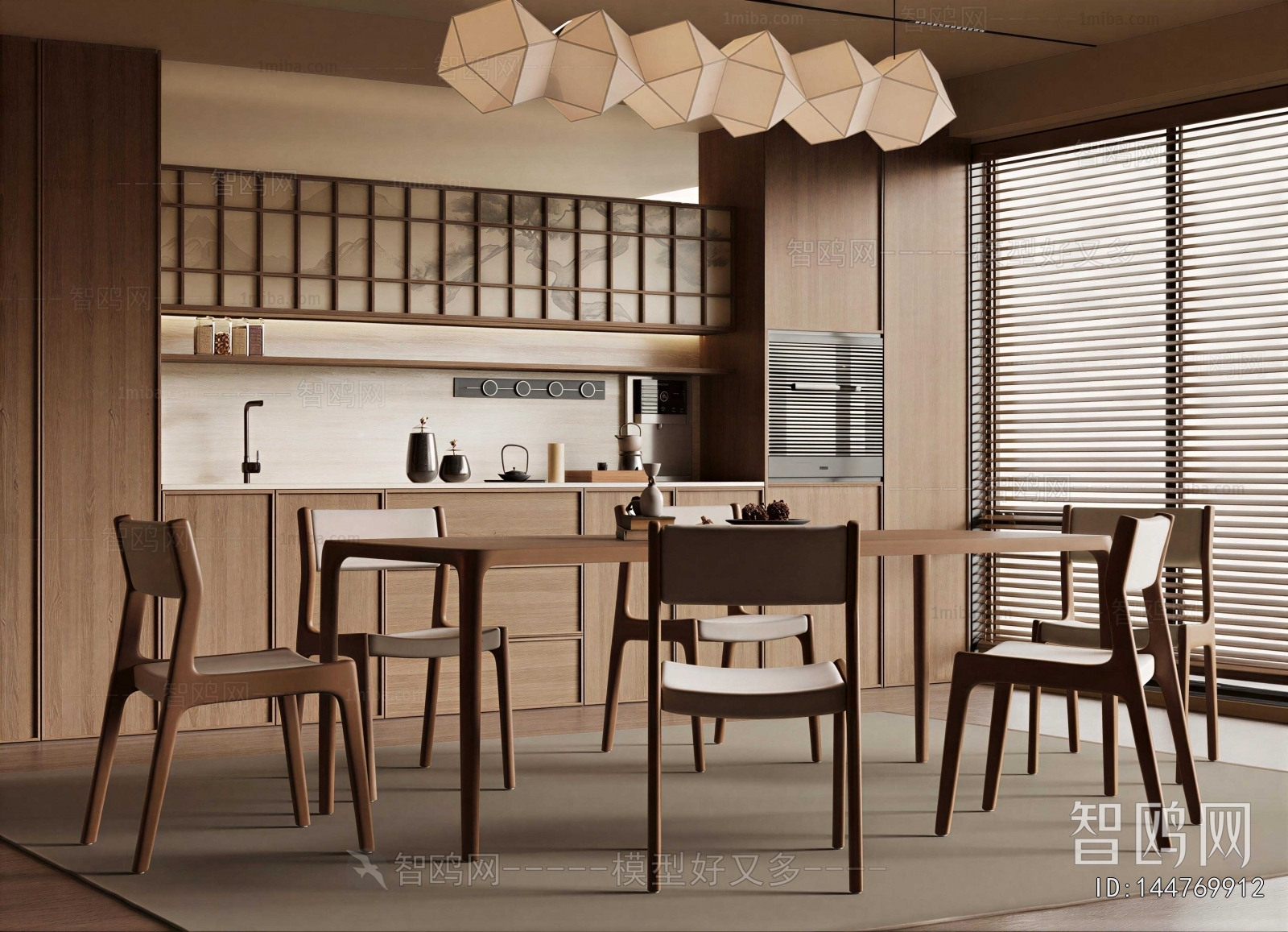 New Chinese Style Dining Room