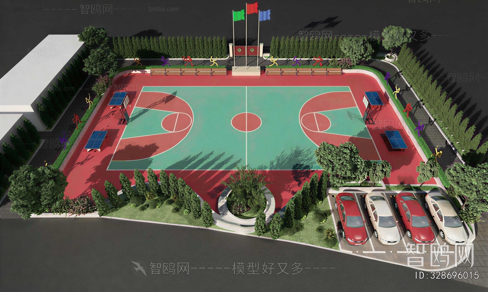 Modern Outdoor Sports Stadium