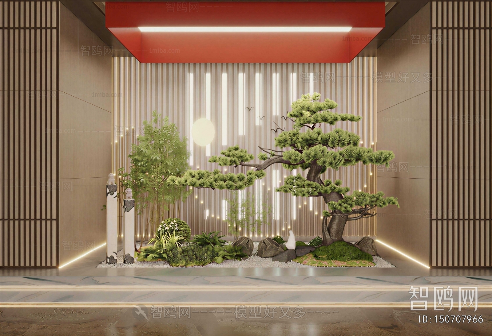 New Chinese Style Plant Landscaping