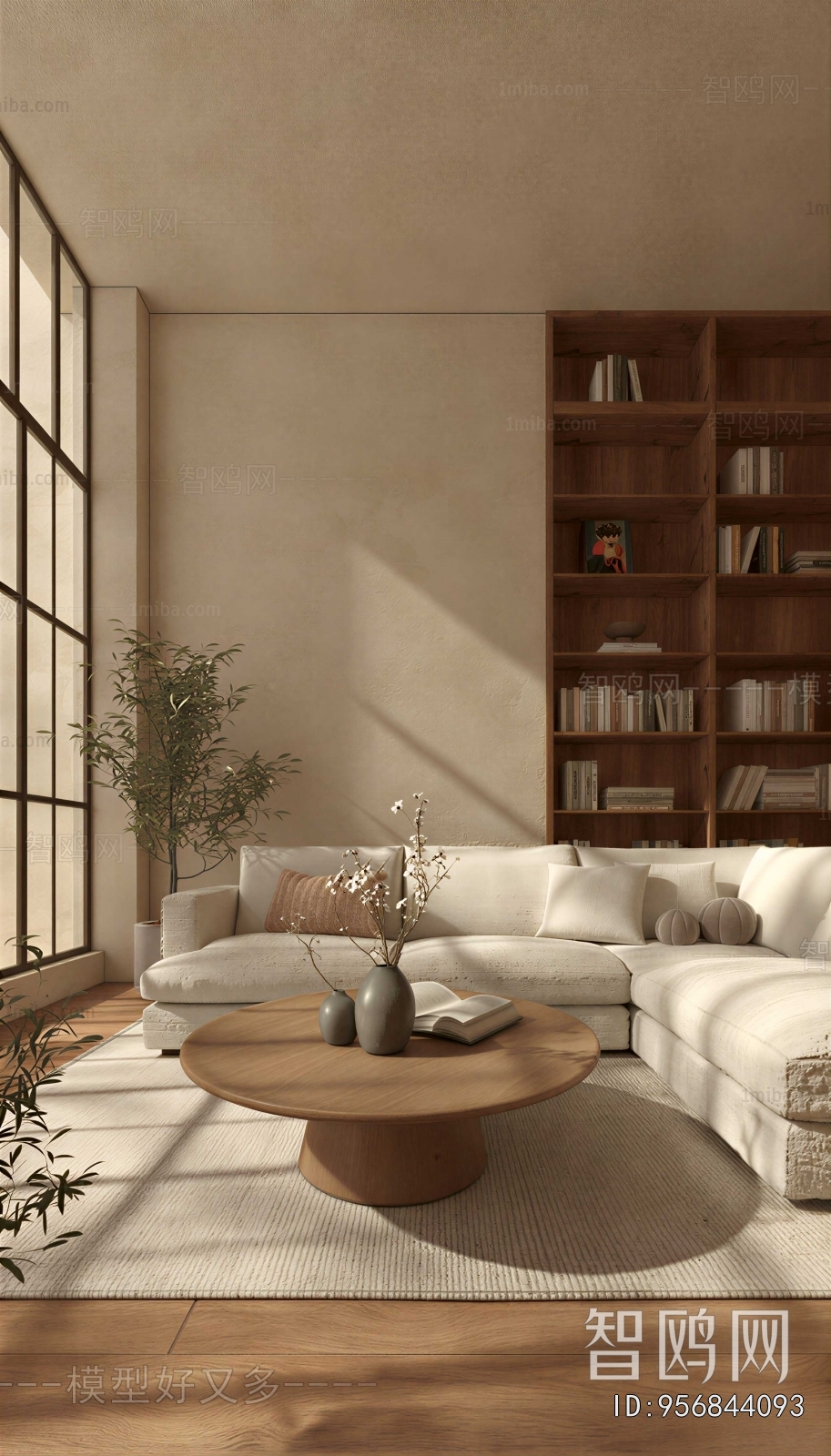 Wabi-sabi Style A Living Room