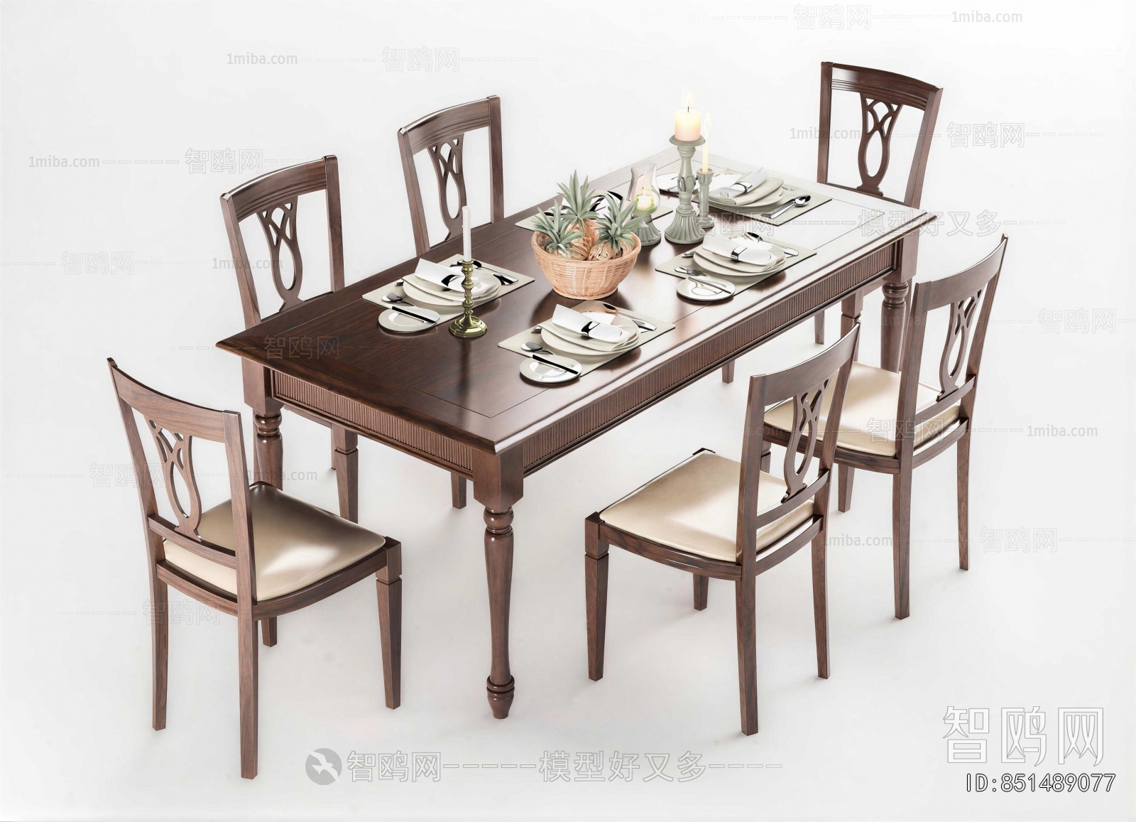 American Style Dining Table And Chairs