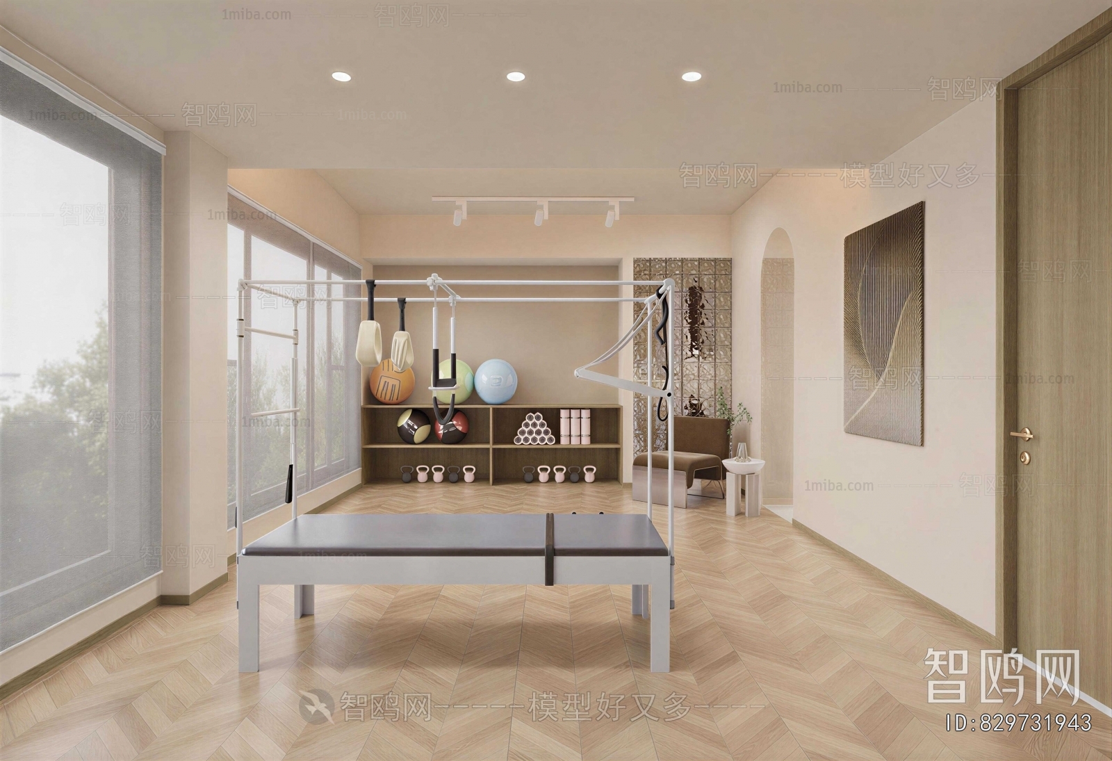 Modern Yoga Room
