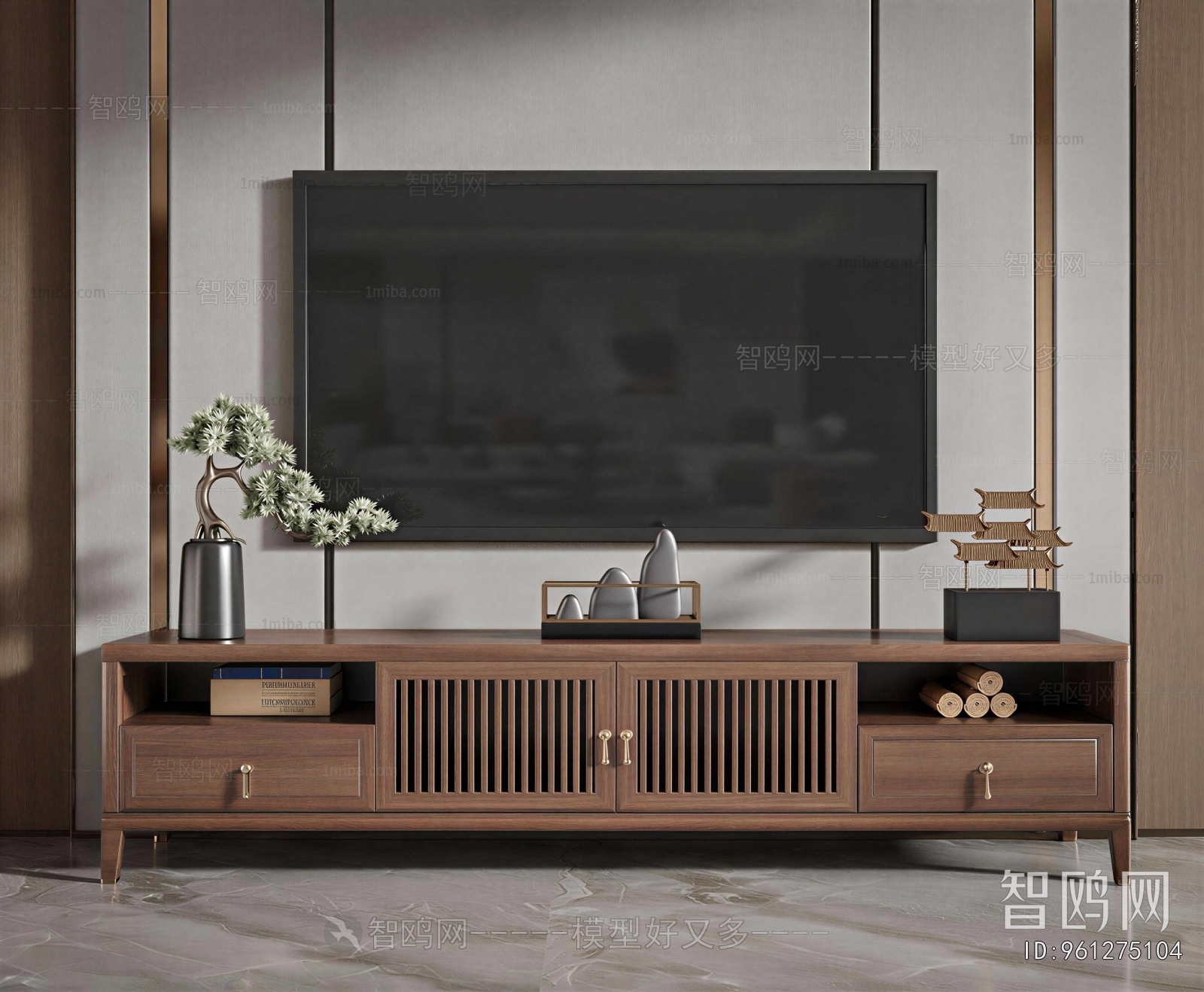 New Chinese Style TV Cabinet