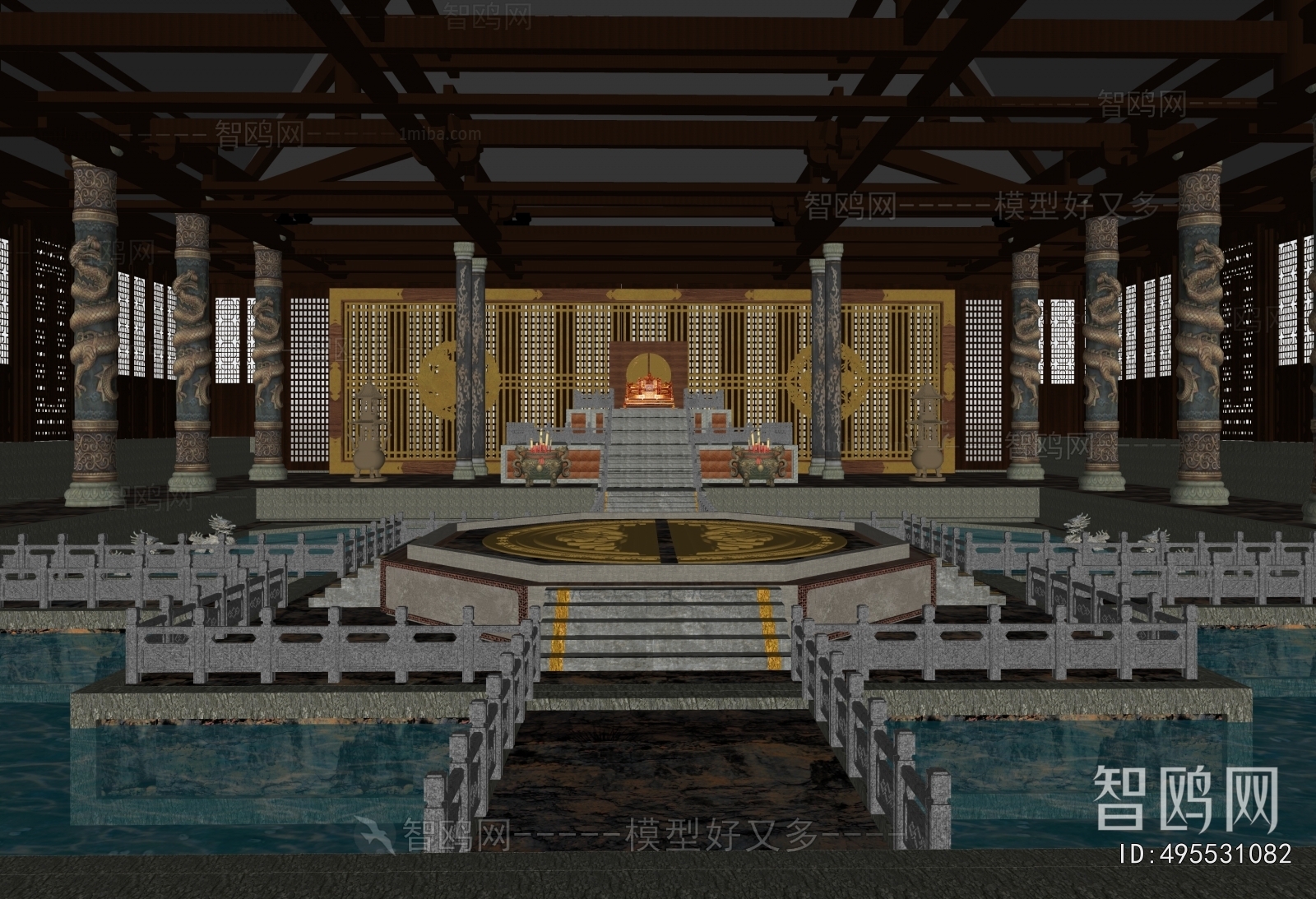 Chinese Style Ancient Architectural Buildings
