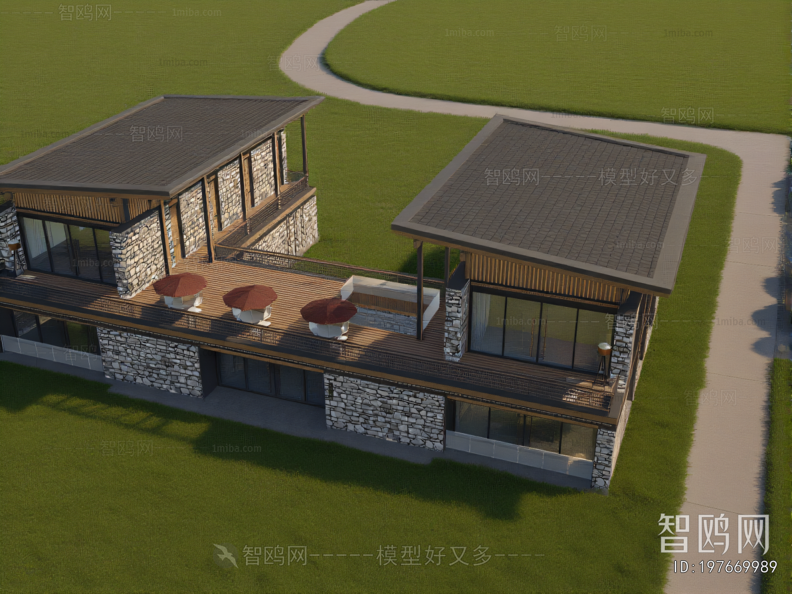 Chinese Style Architectural Bird's-eye View Planning