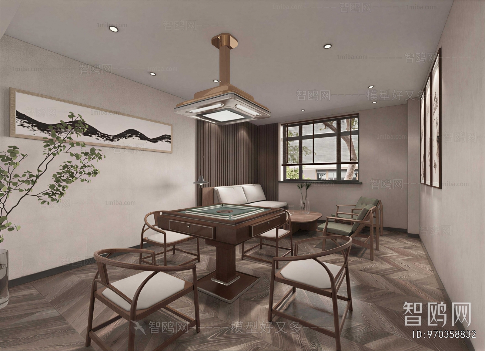 New Chinese Style Chess And Card Room