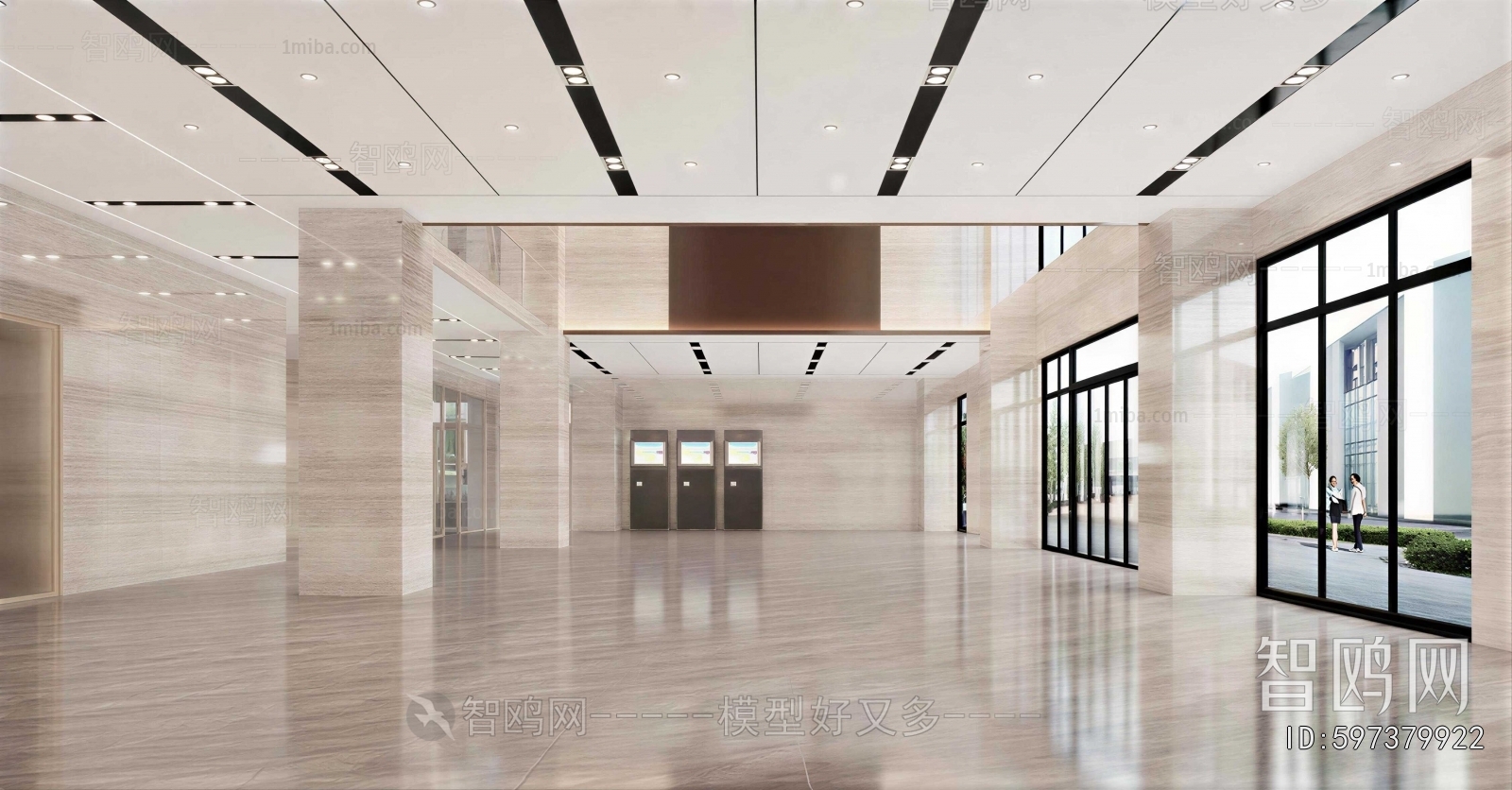 Modern Office Reception Desk