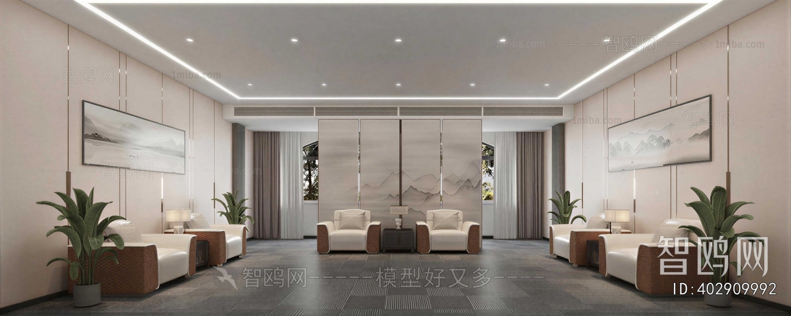 New Chinese Style Reception Room