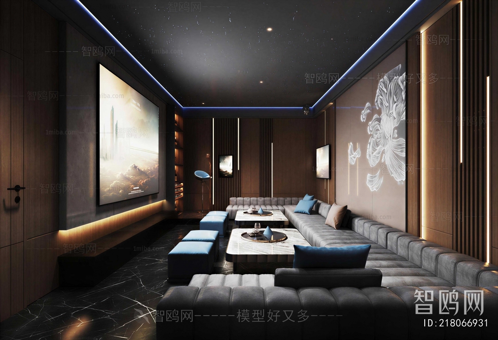 Modern Audiovisual Room