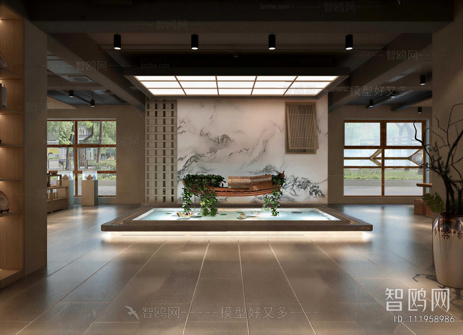 New Chinese Style Plant Landscaping