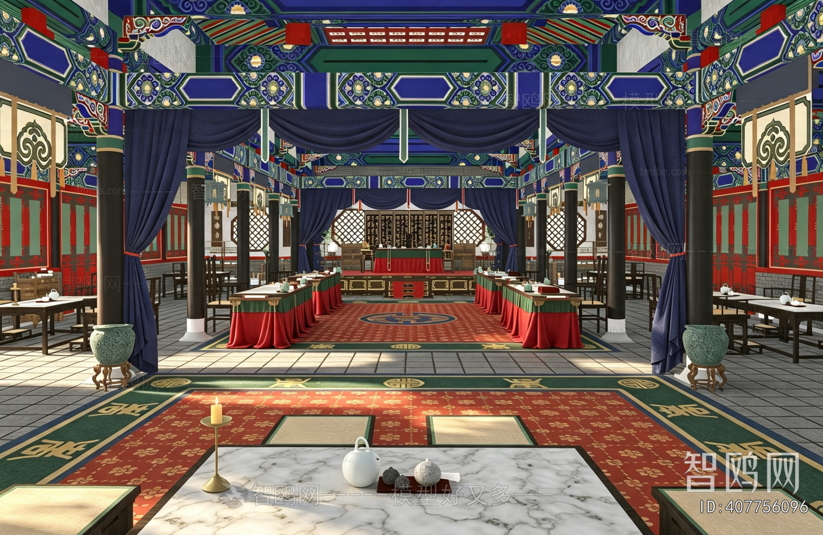 Chinese Style Ancient Architectural Buildings