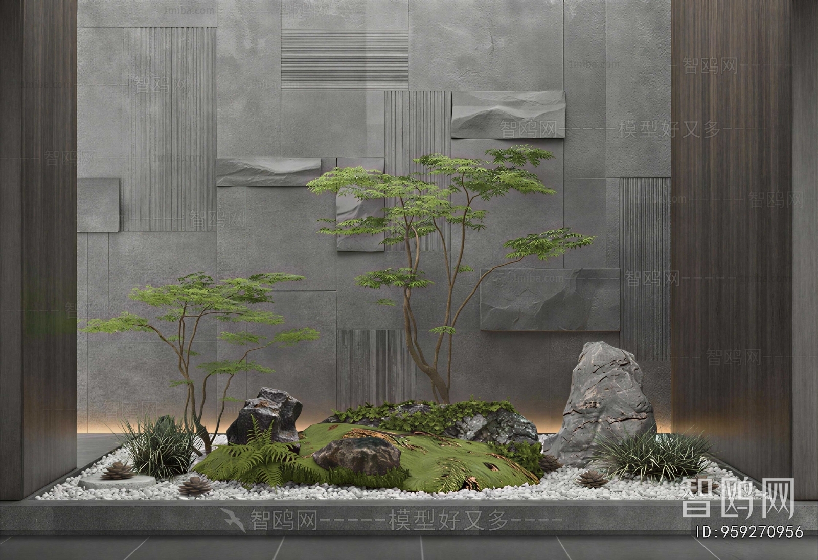 New Chinese Style Plant Landscaping