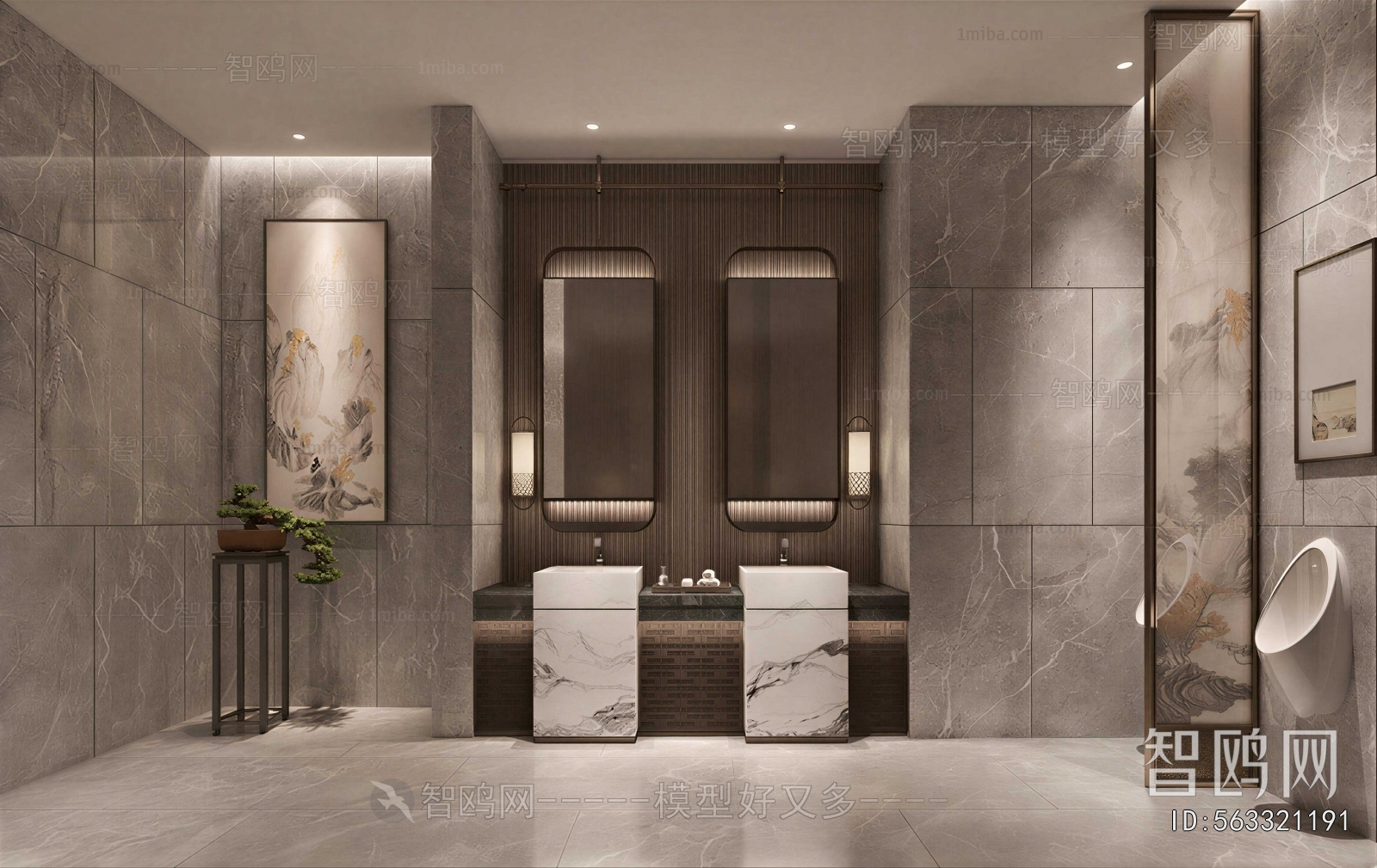 New Chinese Style Public Toilet