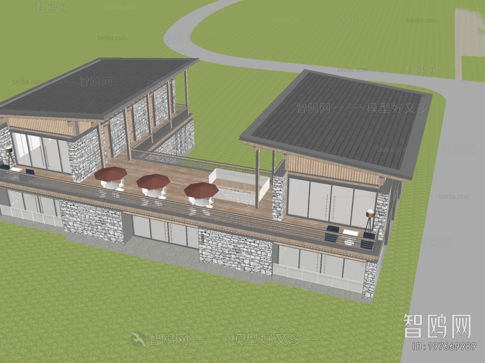 Chinese Style Architectural Bird's-eye View Planning