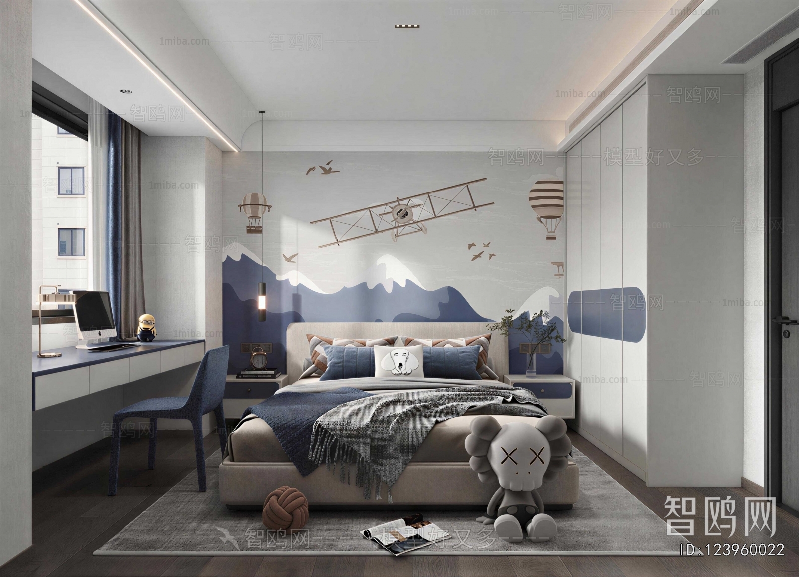 Modern Boy's Room And Son's Room