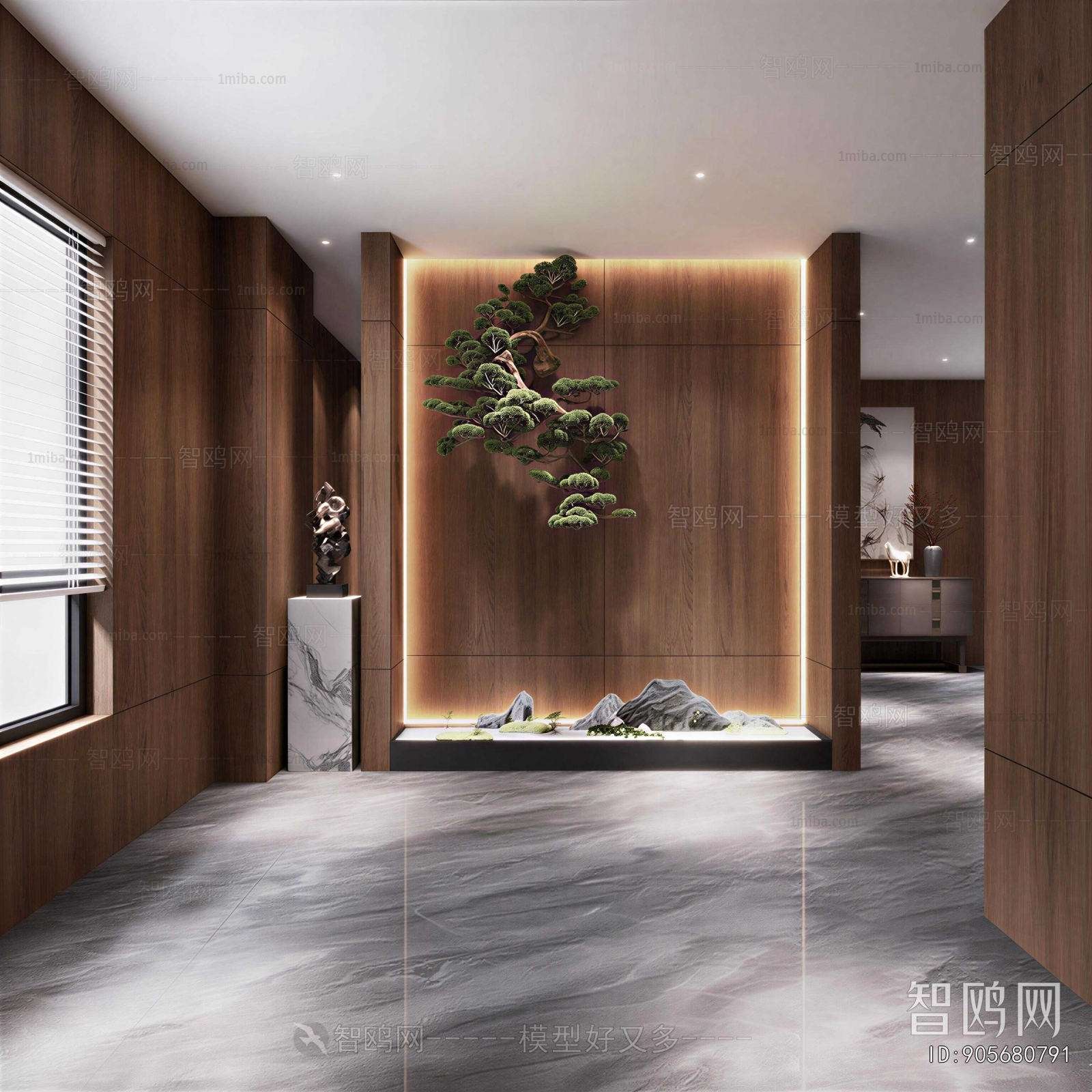 New Chinese Style Hallway