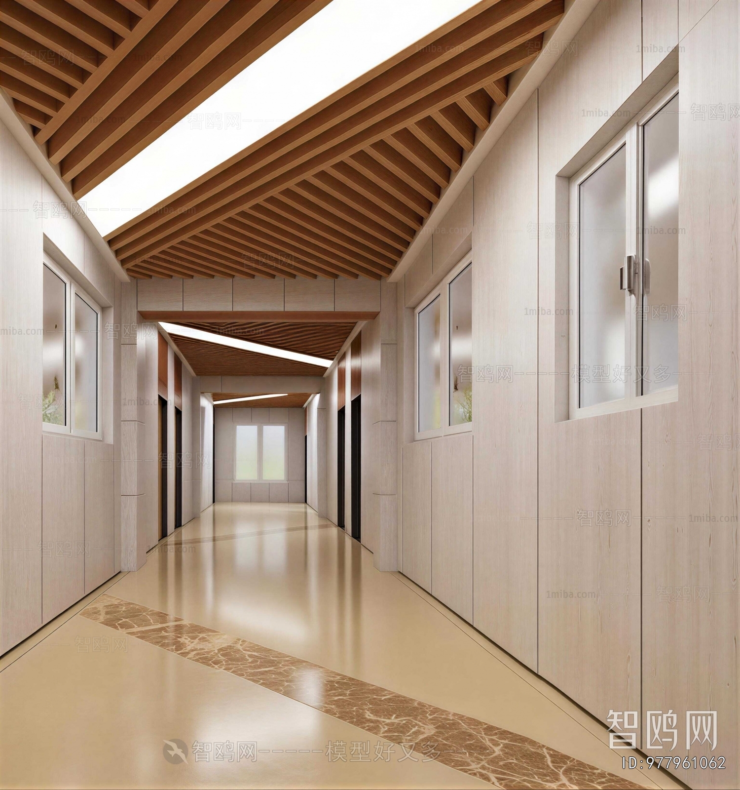 Modern Office Aisle