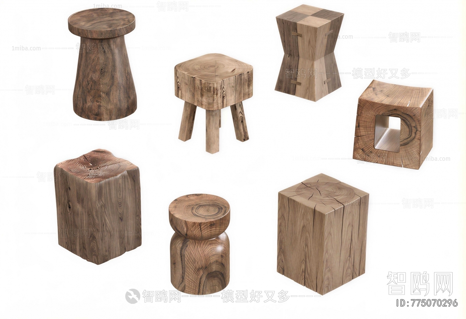 Wabi-sabi Style Stool