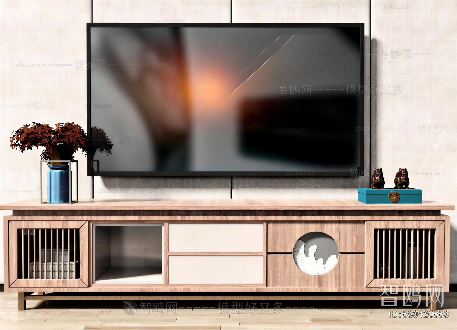 New Chinese Style TV Cabinet