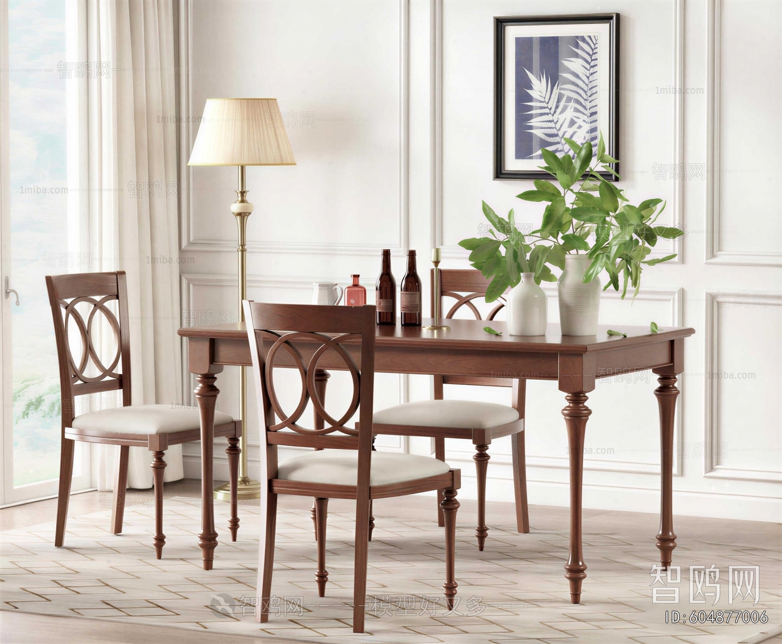 American Style Dining Table And Chairs