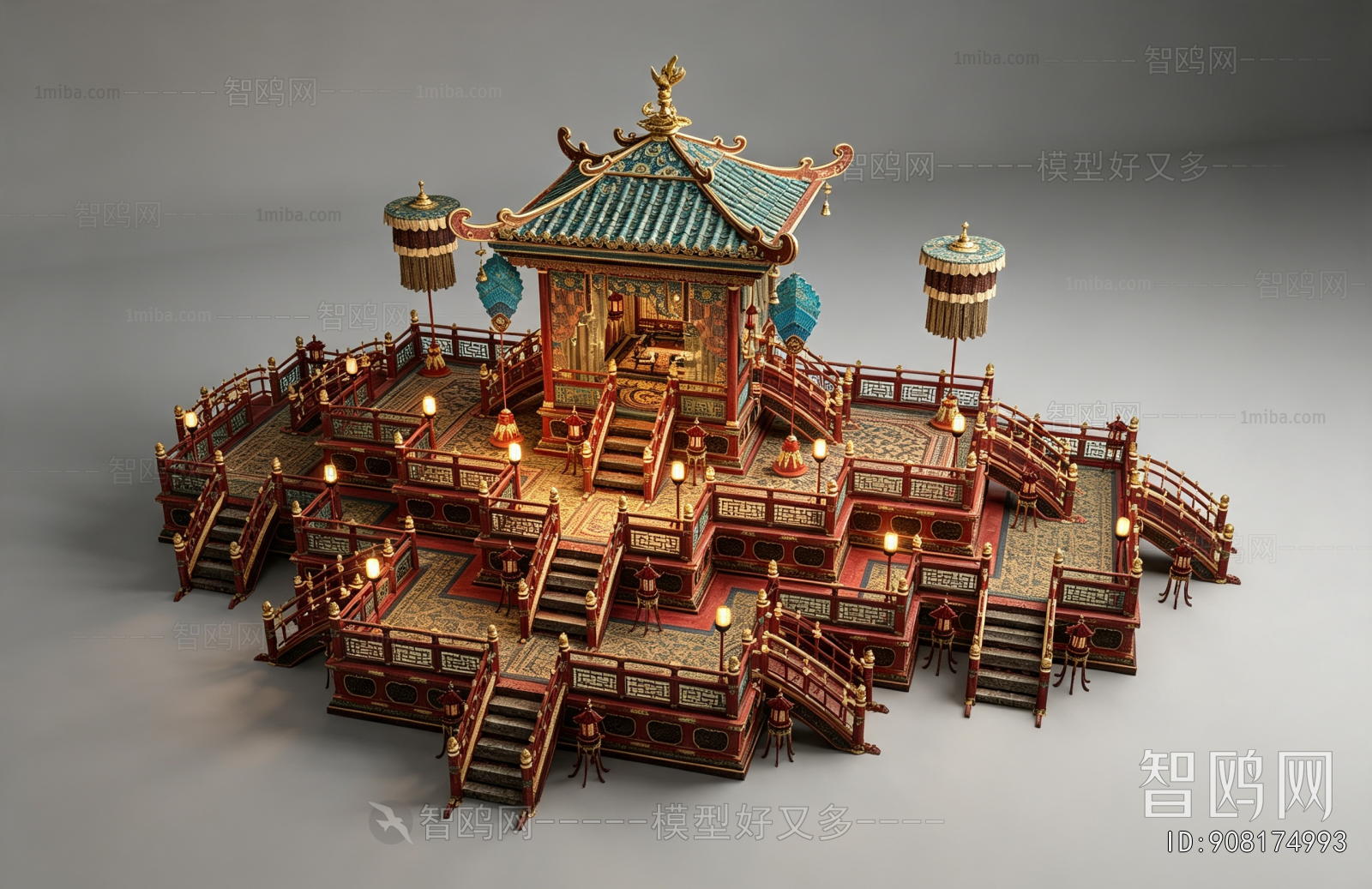 Chinese Style Ancient Architectural Buildings