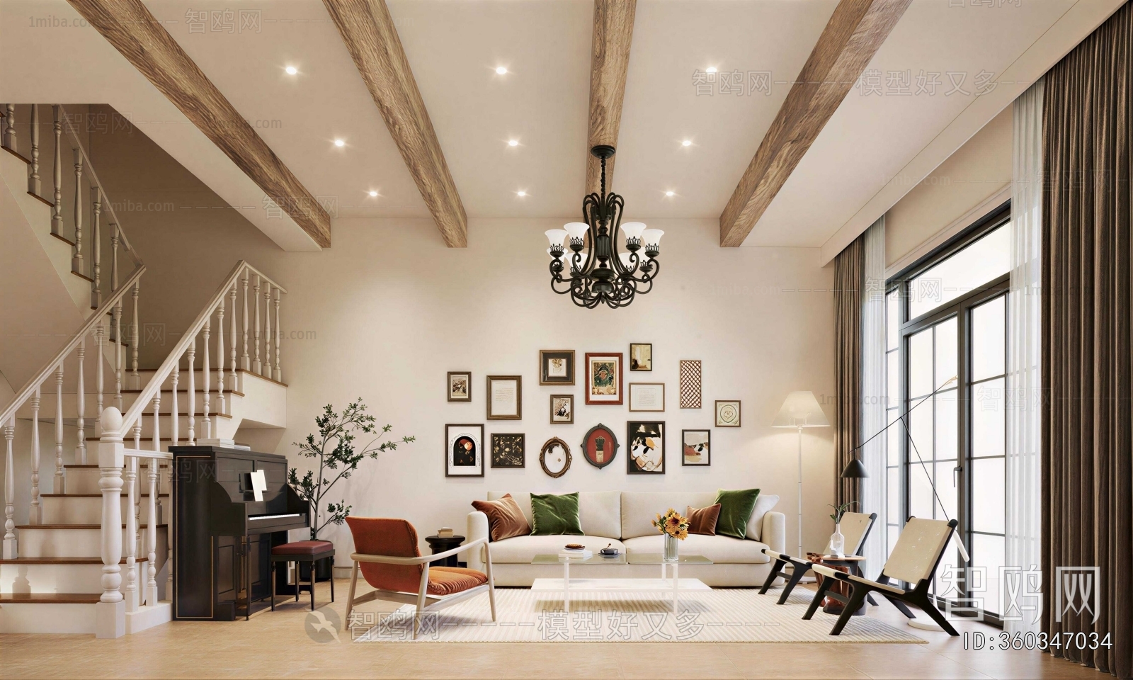 American Style A Living Room