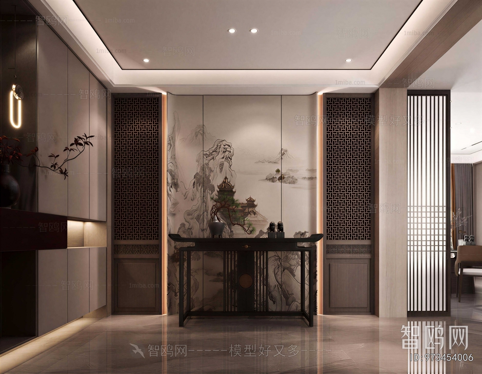 New Chinese Style Hallway