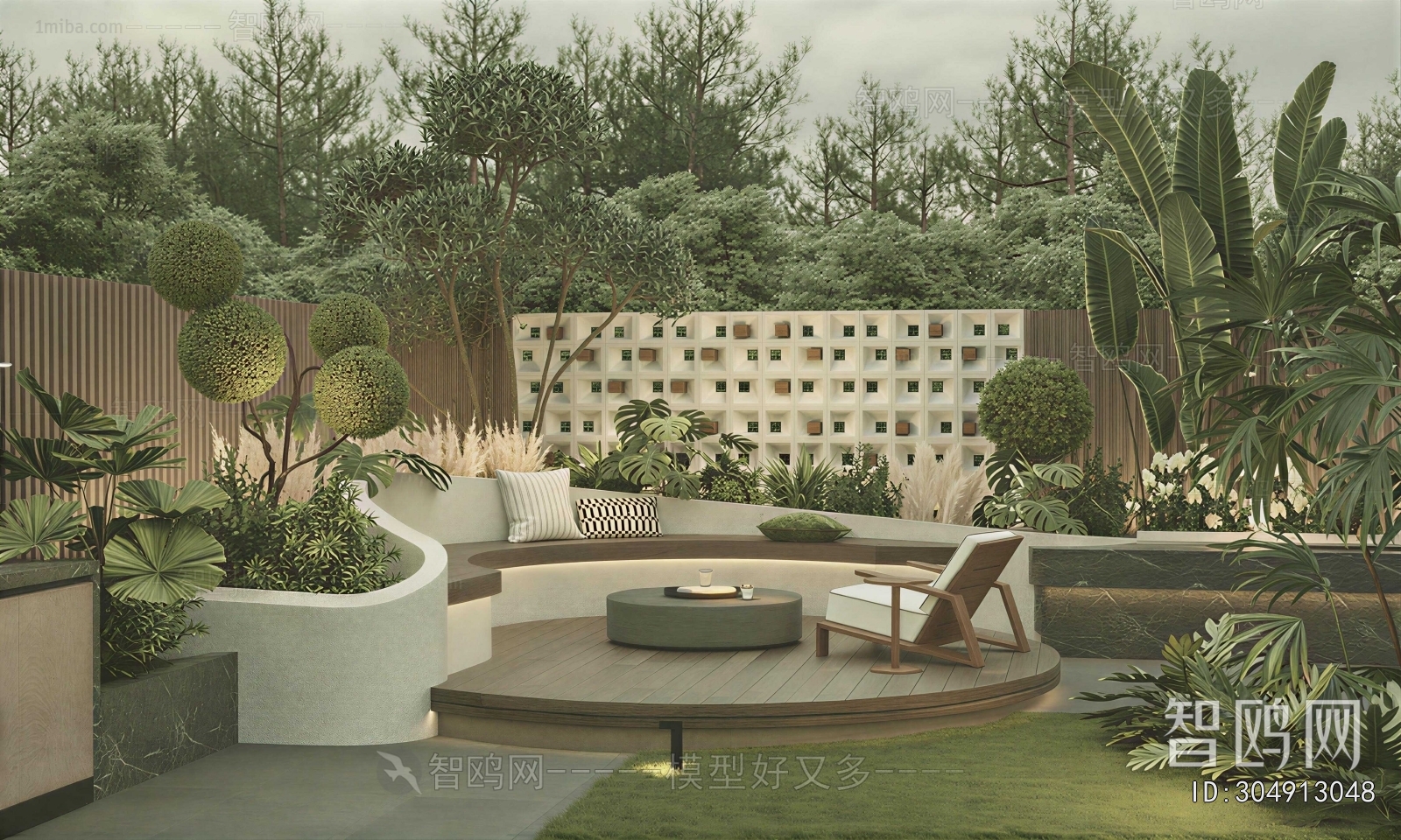 Modern Courtyard/landscape