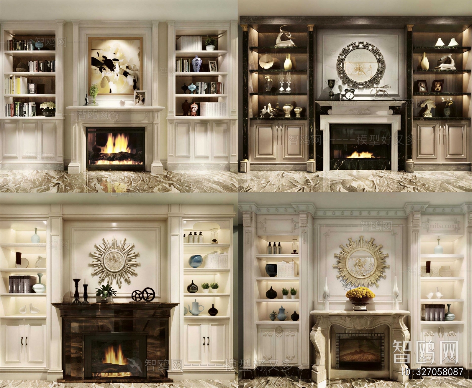 European Style Fireplace